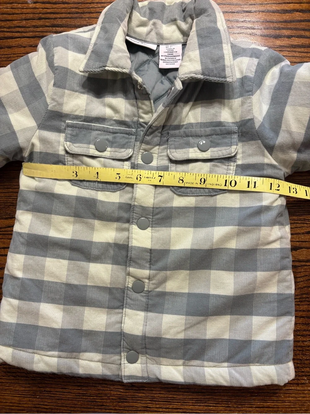 Tommy Bahama Toddler Quilted Flannel Jacket Size 3T Green Plaid Woodland Preppy